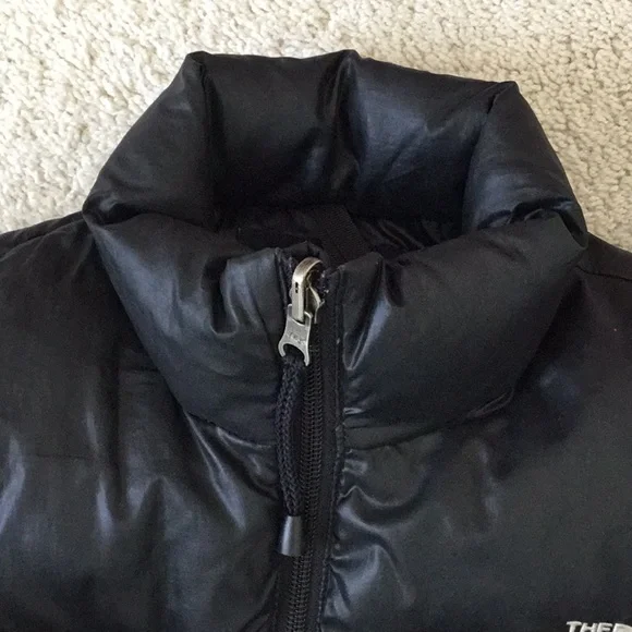 The North Face Kids Sz Small Black Puff Jacket Small Cinched Waist
